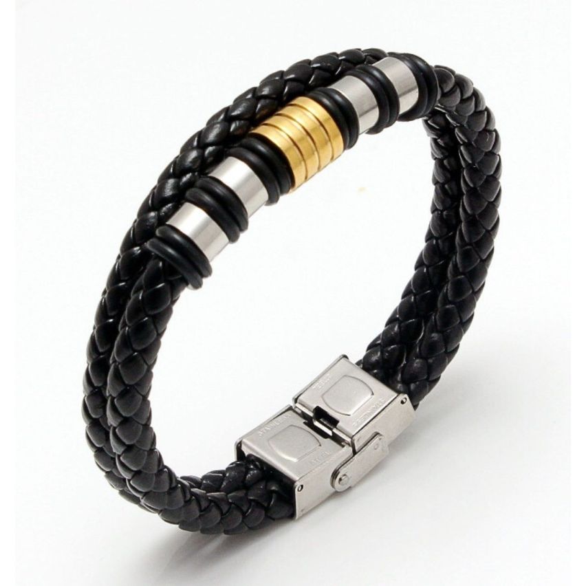 S.Steel Leather Men-c 19g