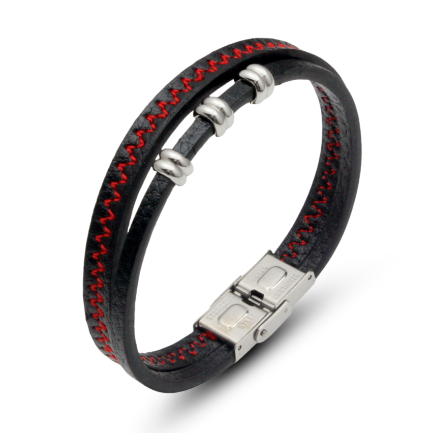 S.Steel Leather Men 20g 