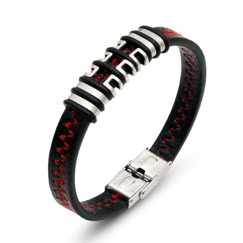 S.Steel Leather Men 20g 