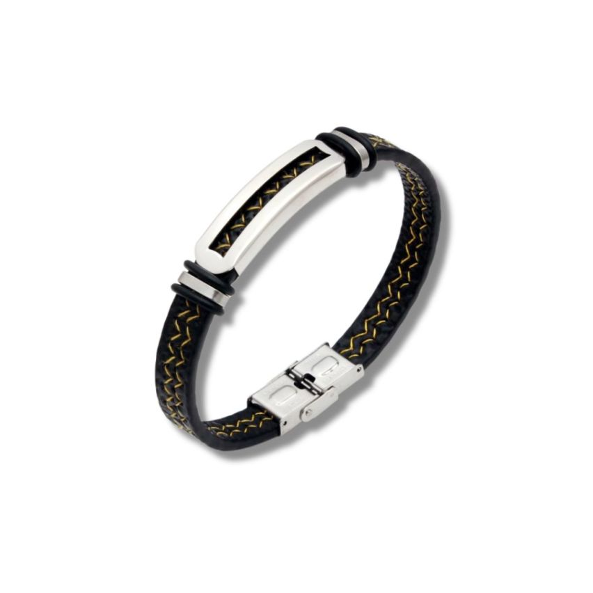 S.Steel Leather Men-c