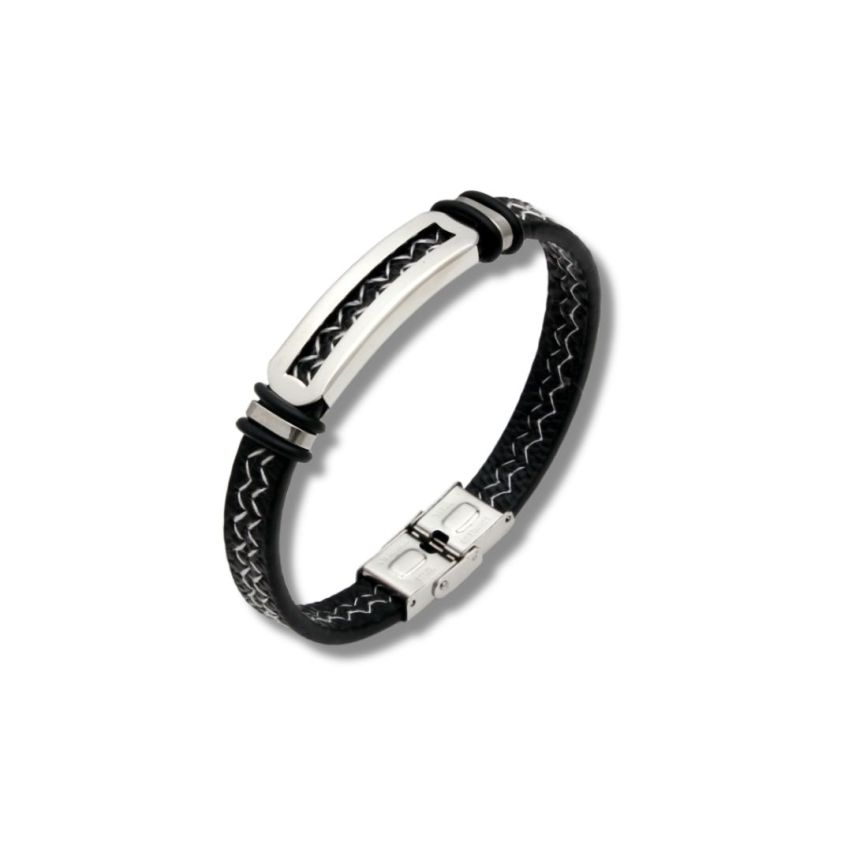 S.Steel Leather Men-c