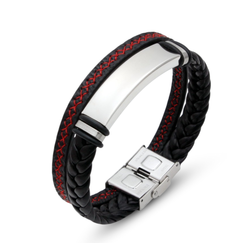 S.Steel Leather Men-c