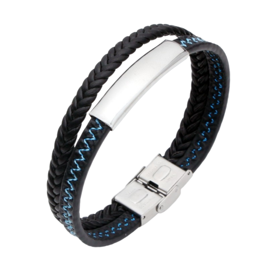 S.Steel Leather Men-c