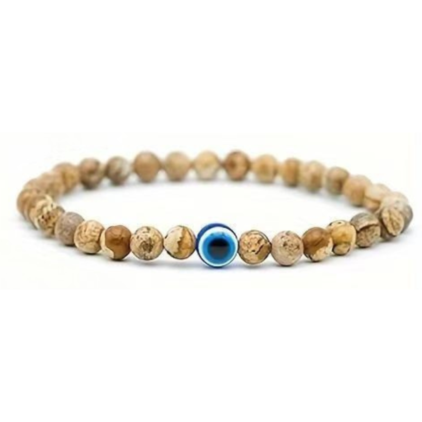 Light Brown Natural Stone Beads Women-c 70g 180x8mm