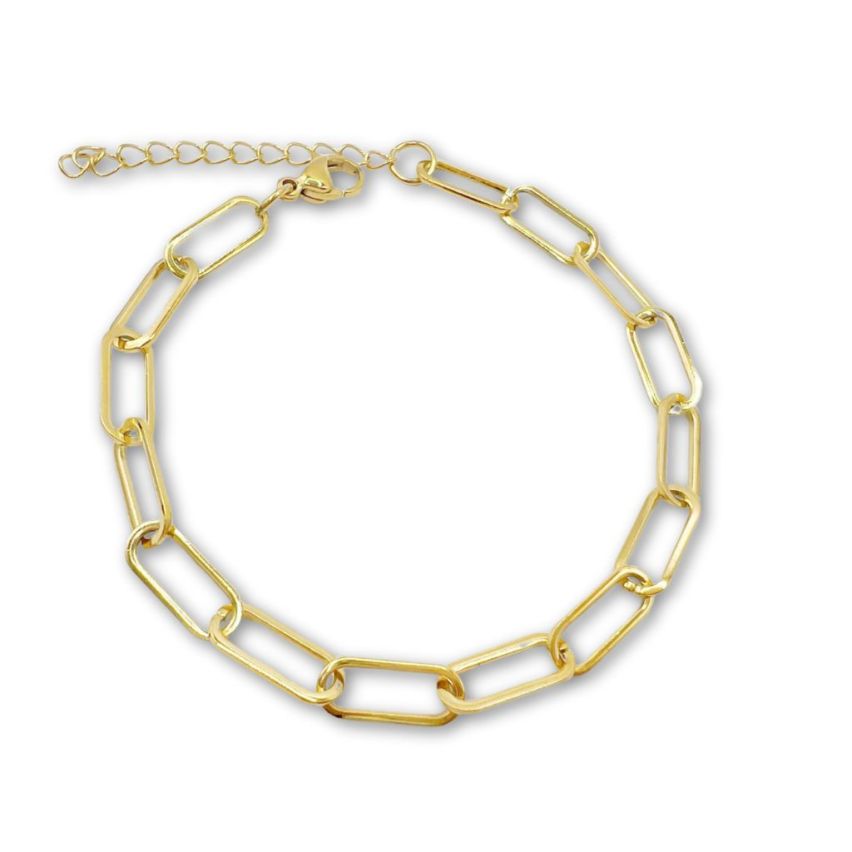 S.Steel Gold Plating Anklets Women-c 8g