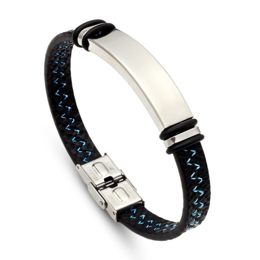 S.Steel Leather Men 22g 