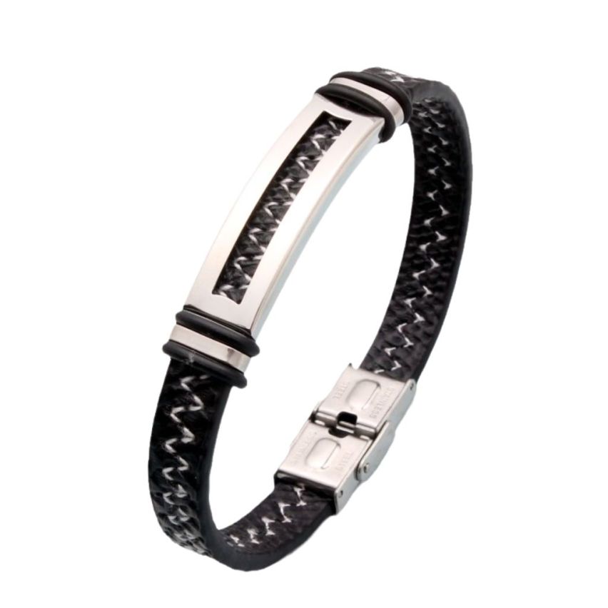 S.Steel Leather Men 22g 