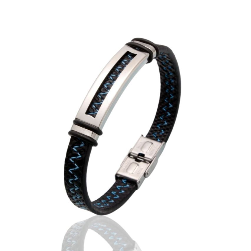 S.Steel Leather Men 22g 