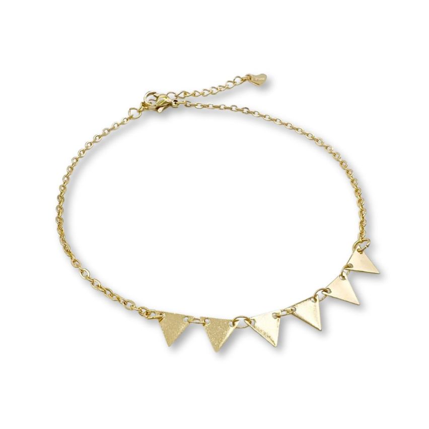 S.Steel Gold Plating Anklets Women-c 3.5g