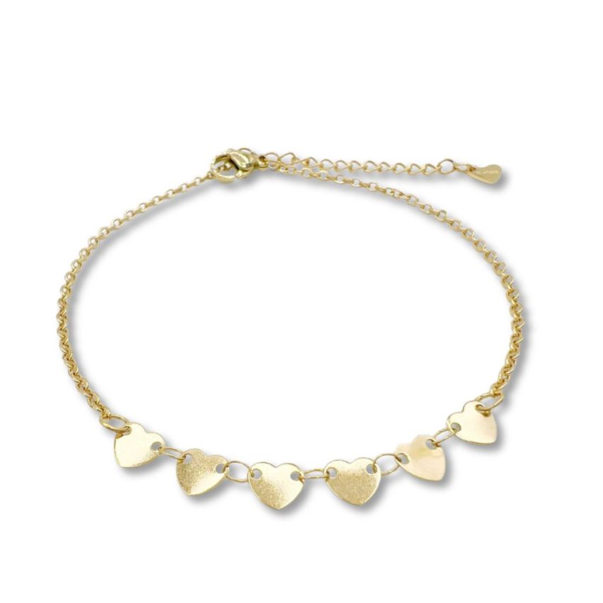 S.Steel Gold Plating Anklets Women-c 3.5g