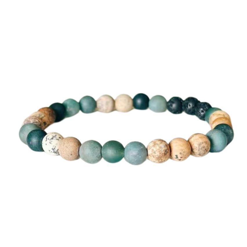 Unisex Natural Stone Beads Men-c 25g 190x6mm