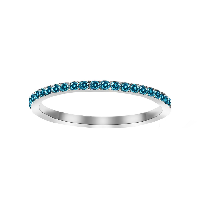 S.Steel New Blue marine Zircon Women-c 2g EU54 - ES14 - US7