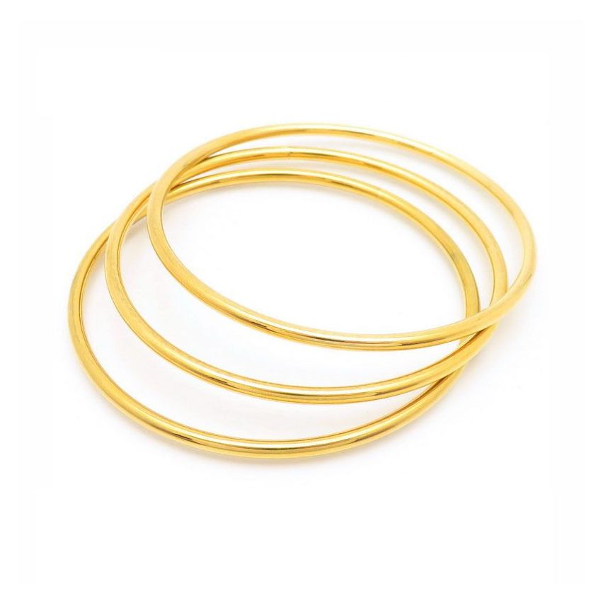 S.Steel New Gold Plating Sets Women-c 10g 65x3mm