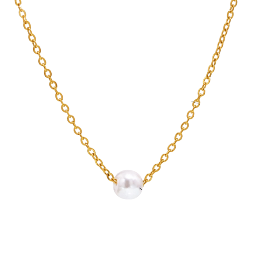S.Steel New Gold Plating Shijia pearl Pearls Women-c 1.8g