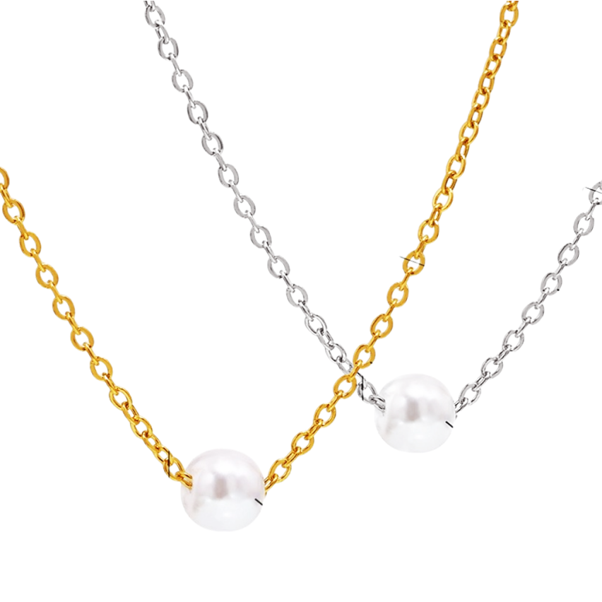S.Steel New Gold Plating Shijia pearl Pearls Women-c 1.8g
