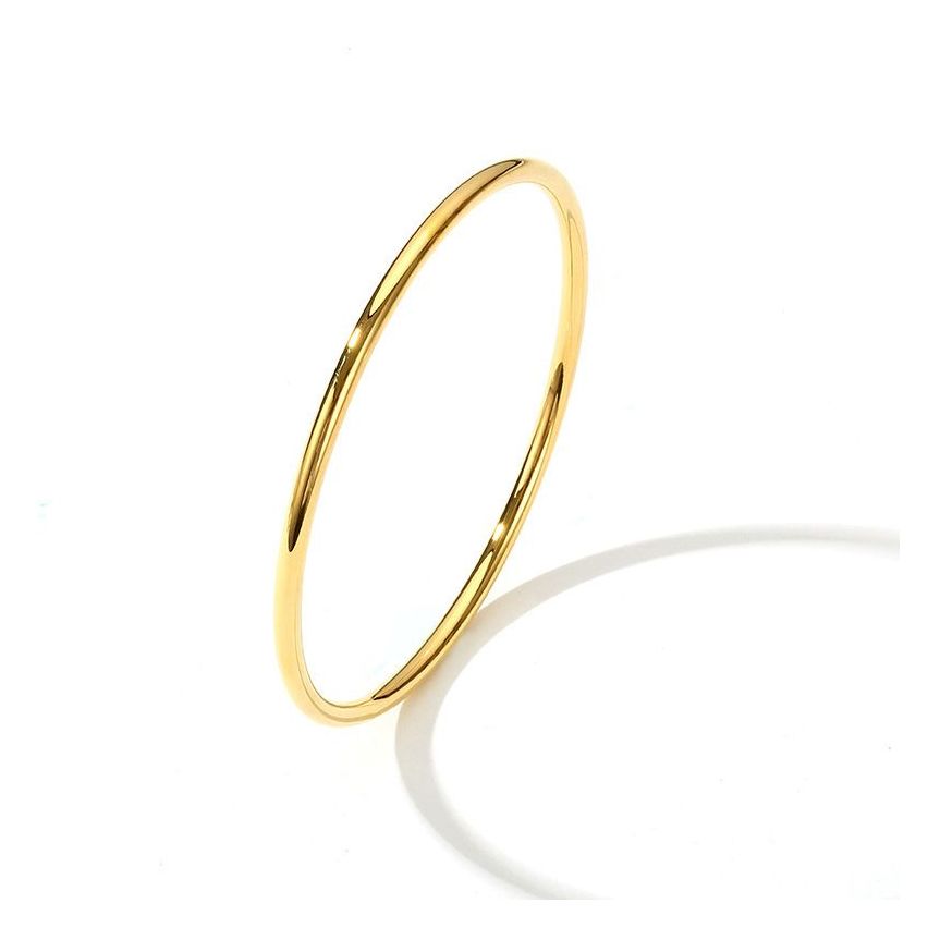 S.Steel New Gold Plating Smooth Women-c 10g