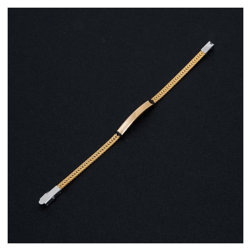 S.Steel New Gold Plating With Plate Men-c 13.5g 210x5mm