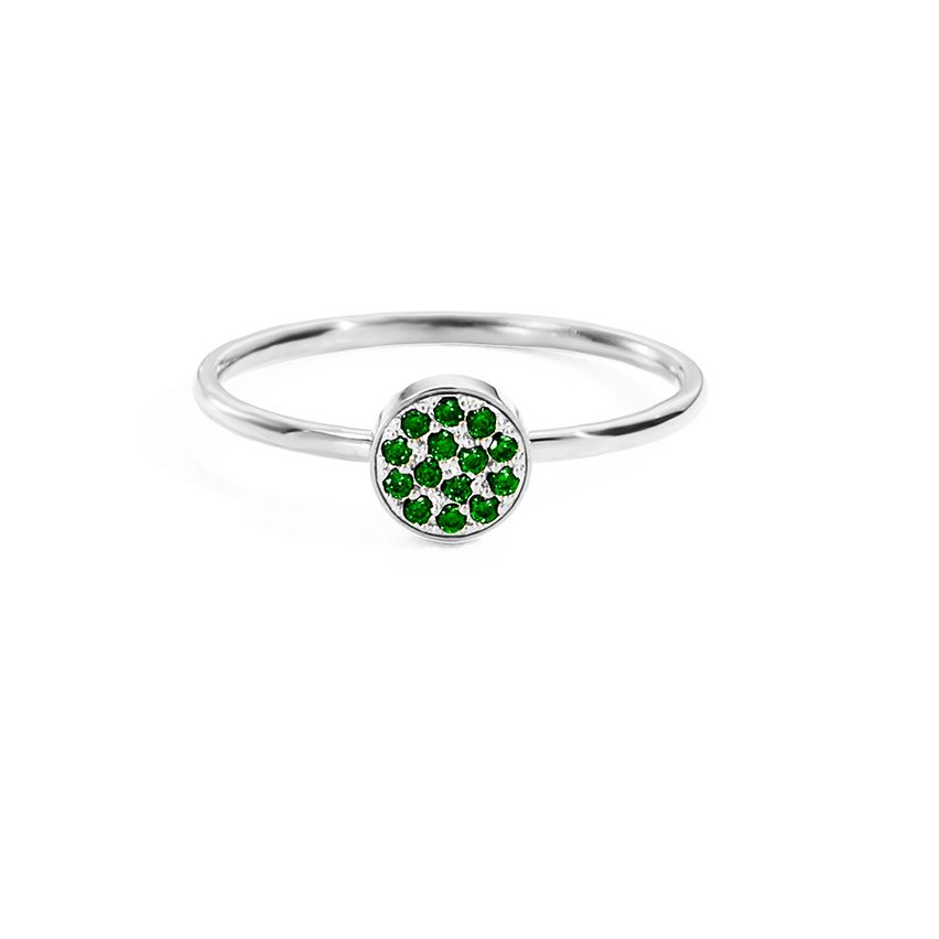 S.Steel New Green Zircon Women-c 2g EU57 - ES17 - US8