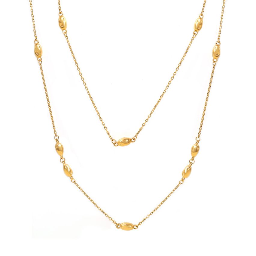 S.Steel New Gold Plating Long Women-c 31.8g