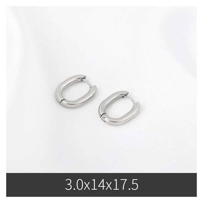 S.Steel S.Steel Hoop c-uone 17.5x14mm - 3mm