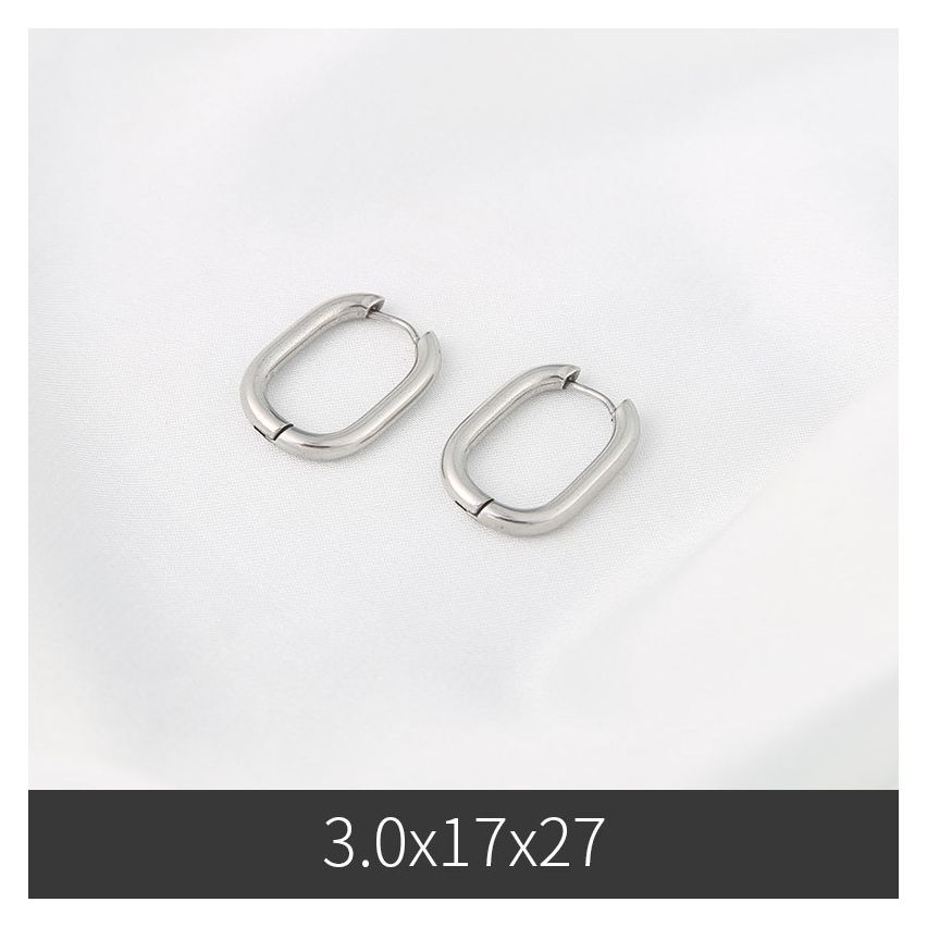 S.Steel S.Steel Hoop c-uone 27x17mm - 3mm