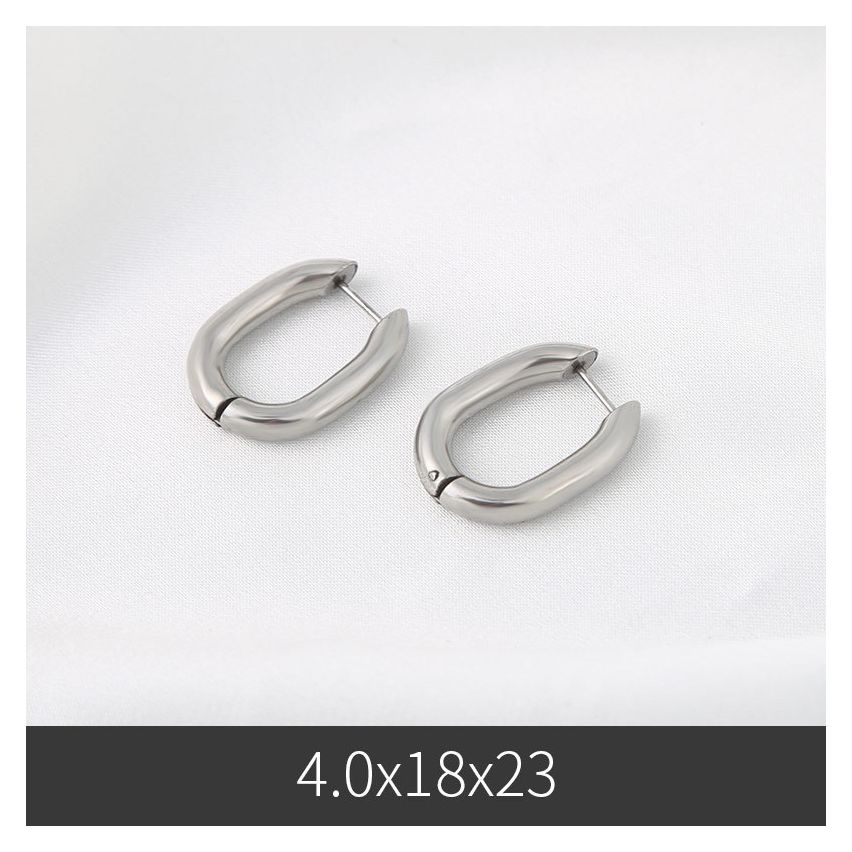 S.Steel S.Steel Hoop c-uone 23x18mm - 4mm