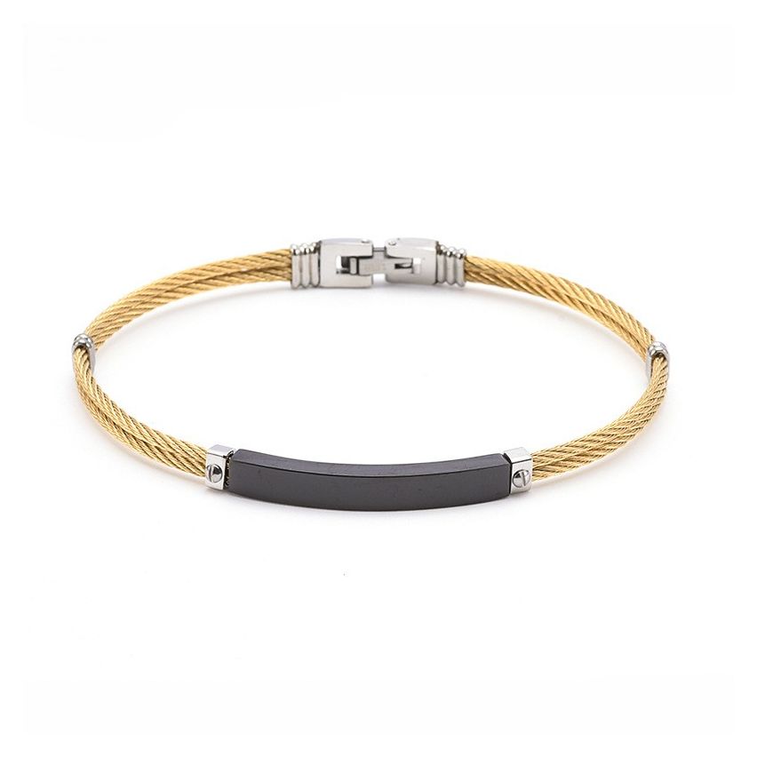 S.Steel New Two plating colors With Plate Men-c 3g