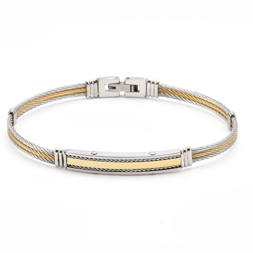 S.Steel New Two plating colors With Plate Men-c 3g