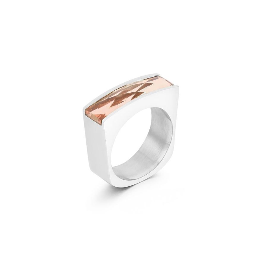 S.Steel New Champagne Zircon Women-c 10g EU52 - ES12 - US6