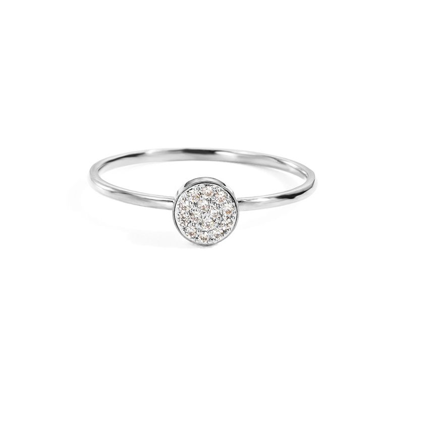 S.Steel New White Zircon Women-c 2g EU57 - ES17 - US8