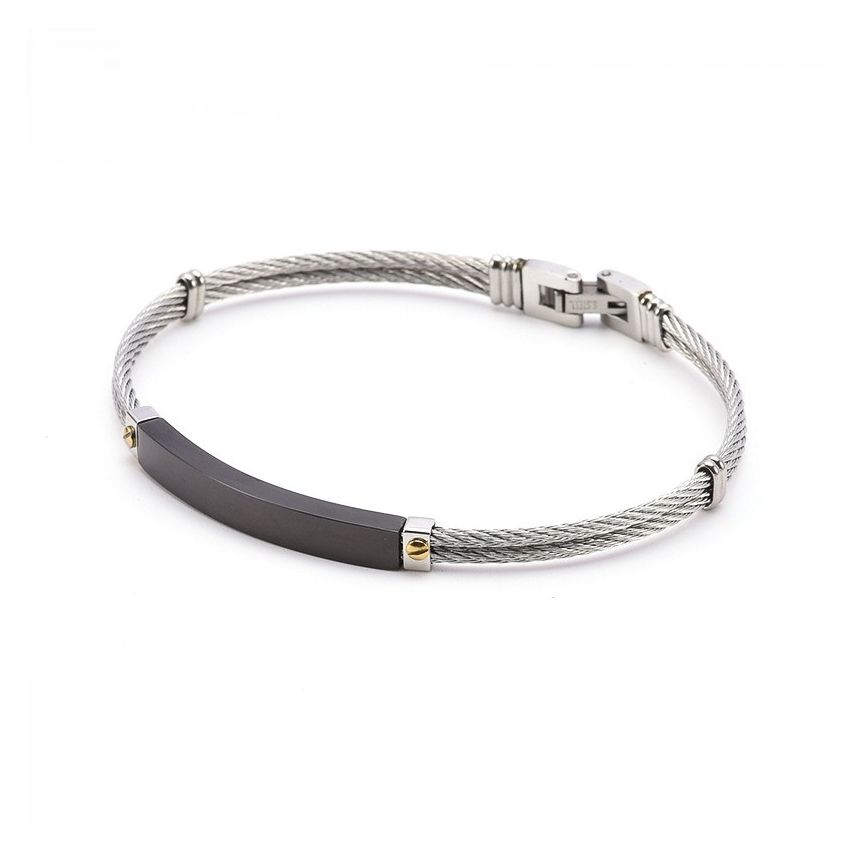 S.Steel New With Plate Men-c 3g