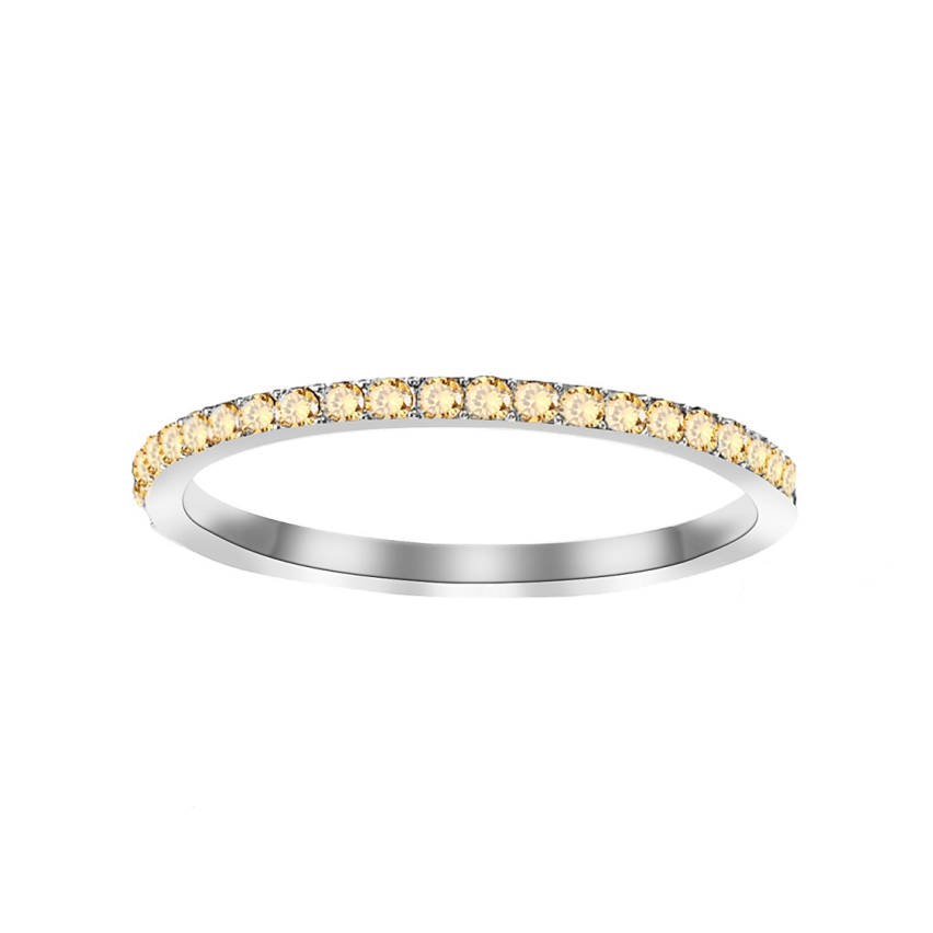 S.Steel New Yellow Zircon Women-c 2g EU50 - ES10 - US5