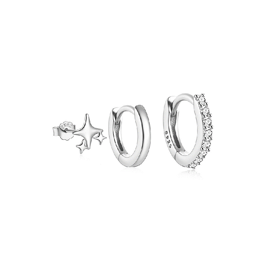 925 Silver New Zircon Sets Women-c 1.46g