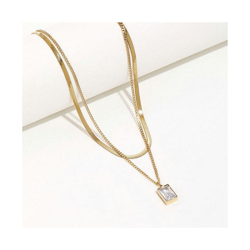 Gold Plating S.Steel Minimalist Pendant