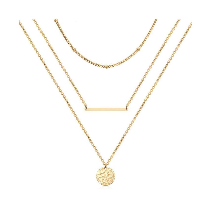 Gold Plating S.Steel Minimalist Pendant