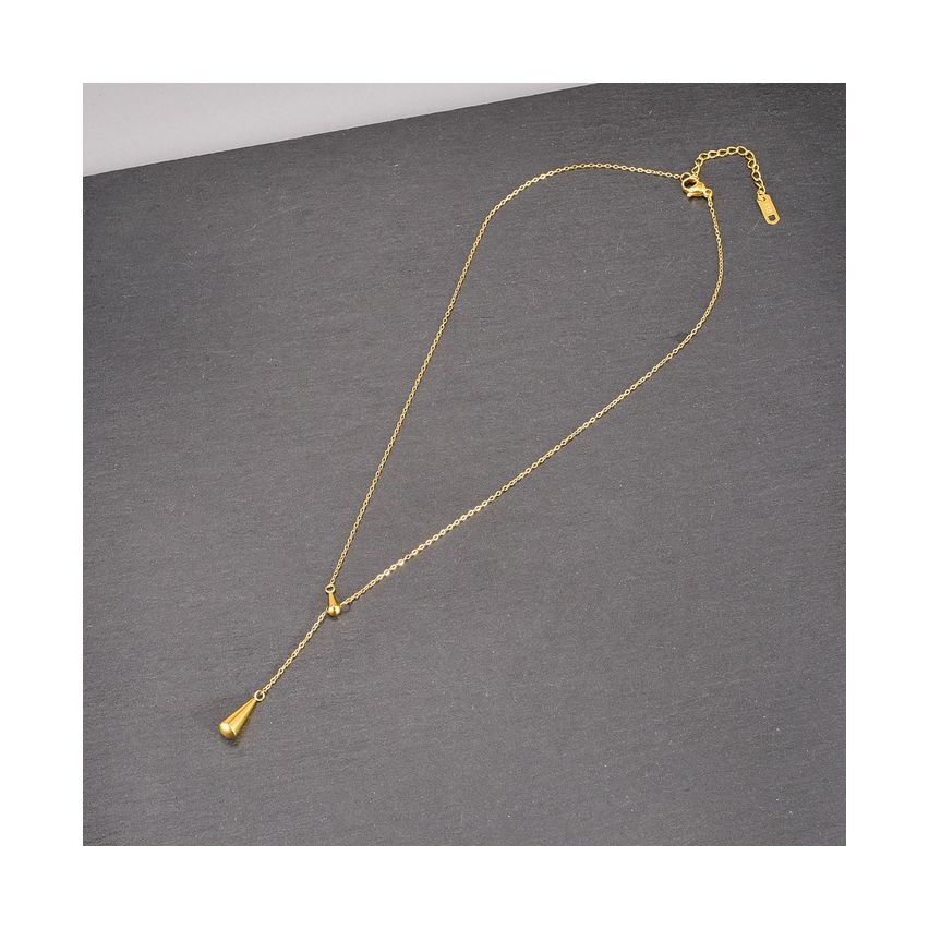 Gold Plating S.Steel Minimalist Pendant