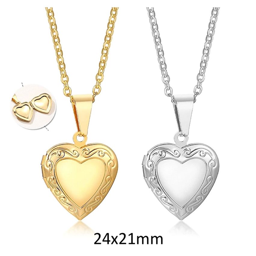 Gold Plating S.Steel Save photo Pendant
