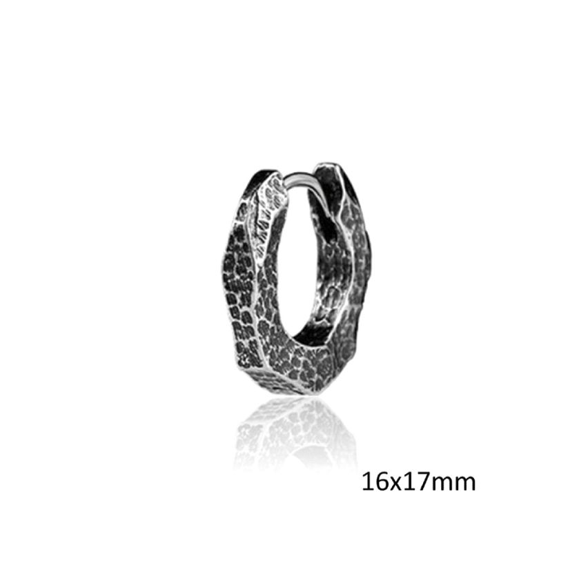 S.Steel Oxide Hoop Men-c