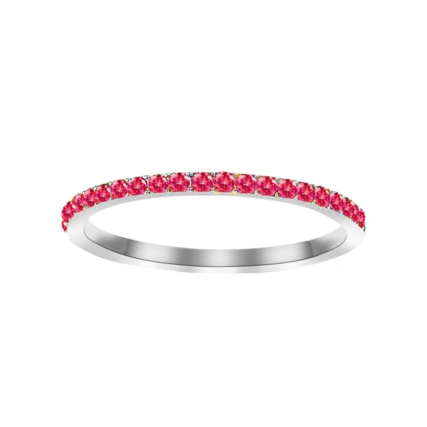 S.Steel Red Zircon Women-c