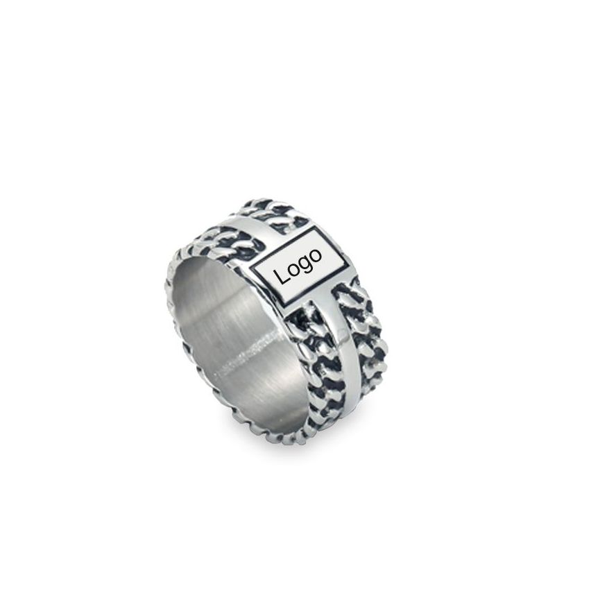 Antique silver S.Steel Balinese Ring