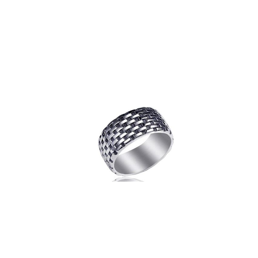 Antique silver S.Steel Balinese Ring