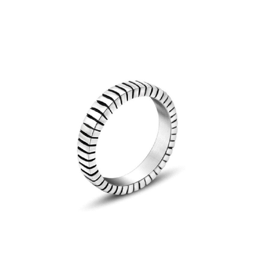 Antique silver S.Steel Balinese Ring