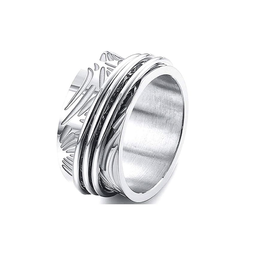 Shiny S.Steel Balinese Ring
