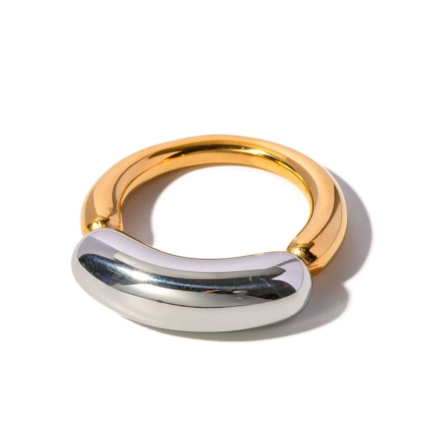 Two plating color  S.Steel Smooth Ring