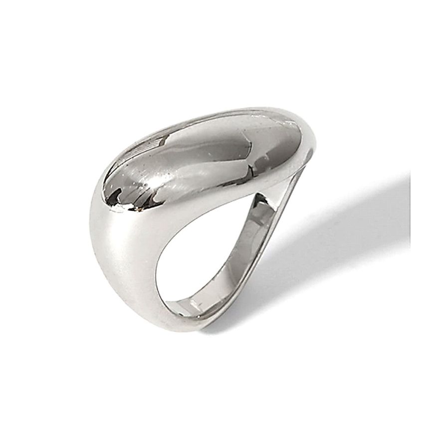 Shiny S.Steel Smooth Ring