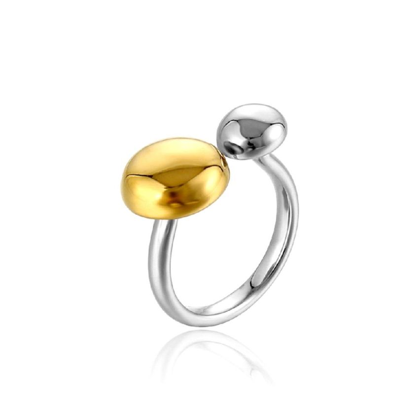 Two plating color  S.Steel Smooth Ring