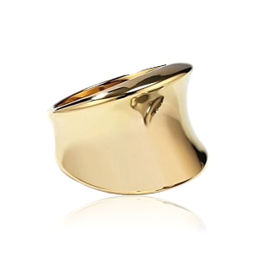 Gold Plating S.Steel Smooth Ring