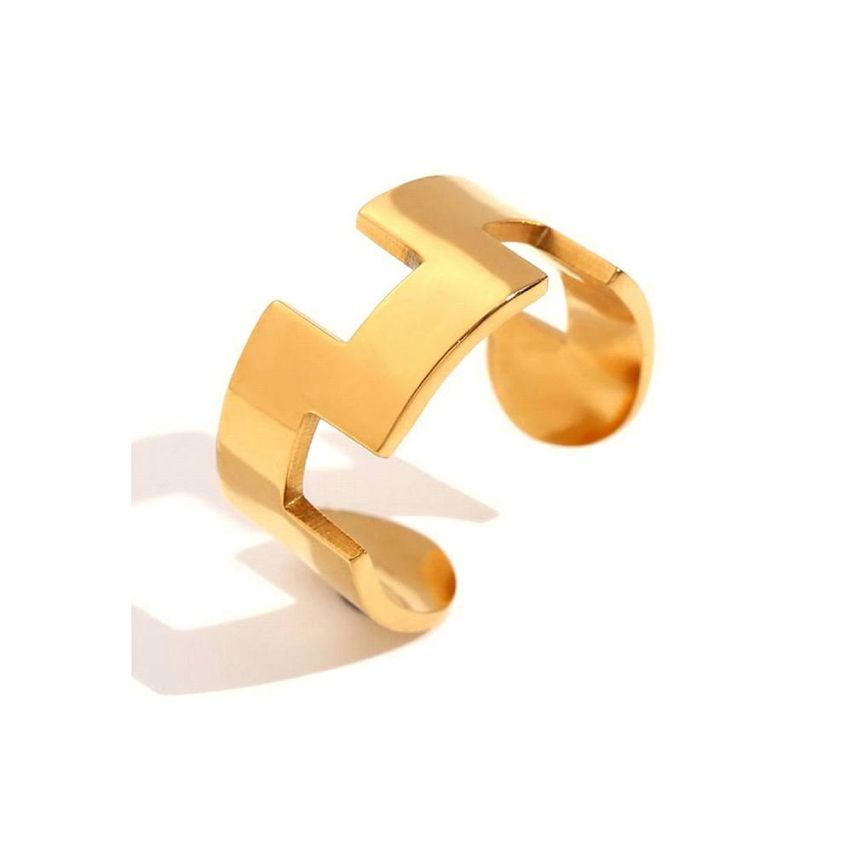Gold Plating S.Steel Smooth Ring