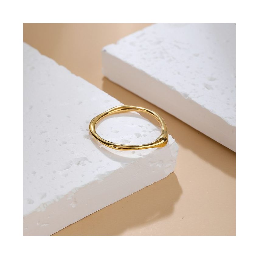 Gold Plating S.Steel Minimalist Ring