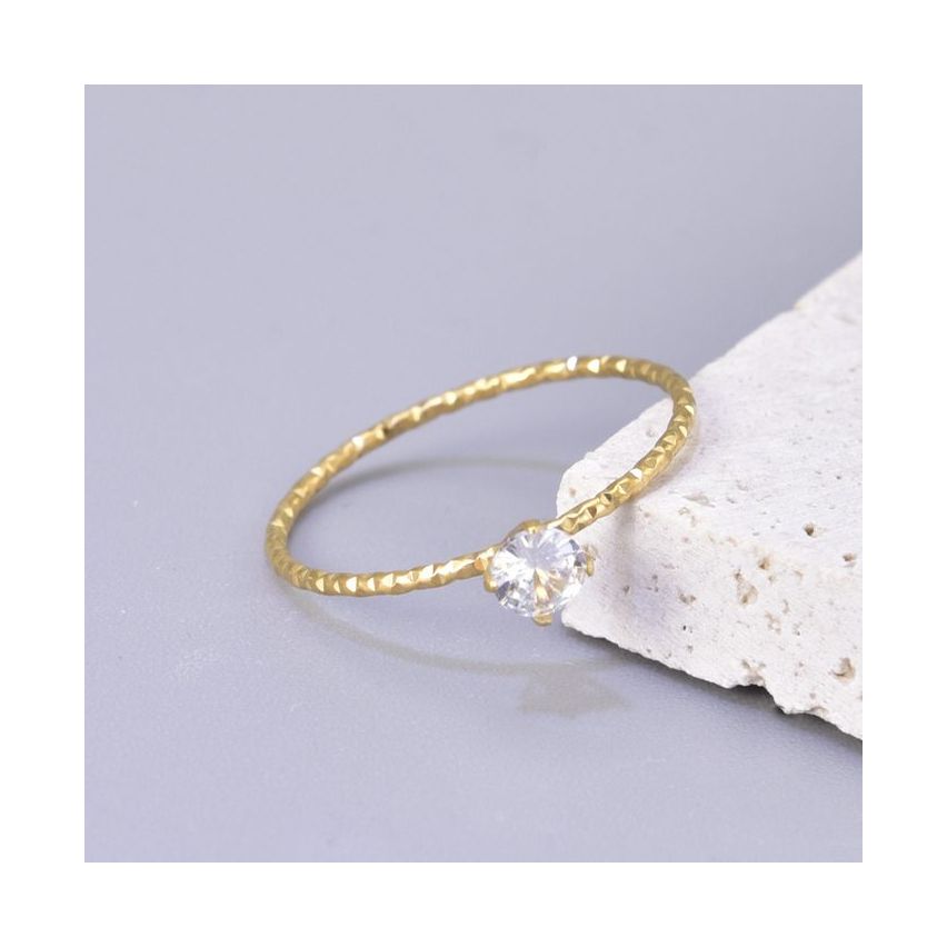 Gold Plating S.Steel Minimalist Ring